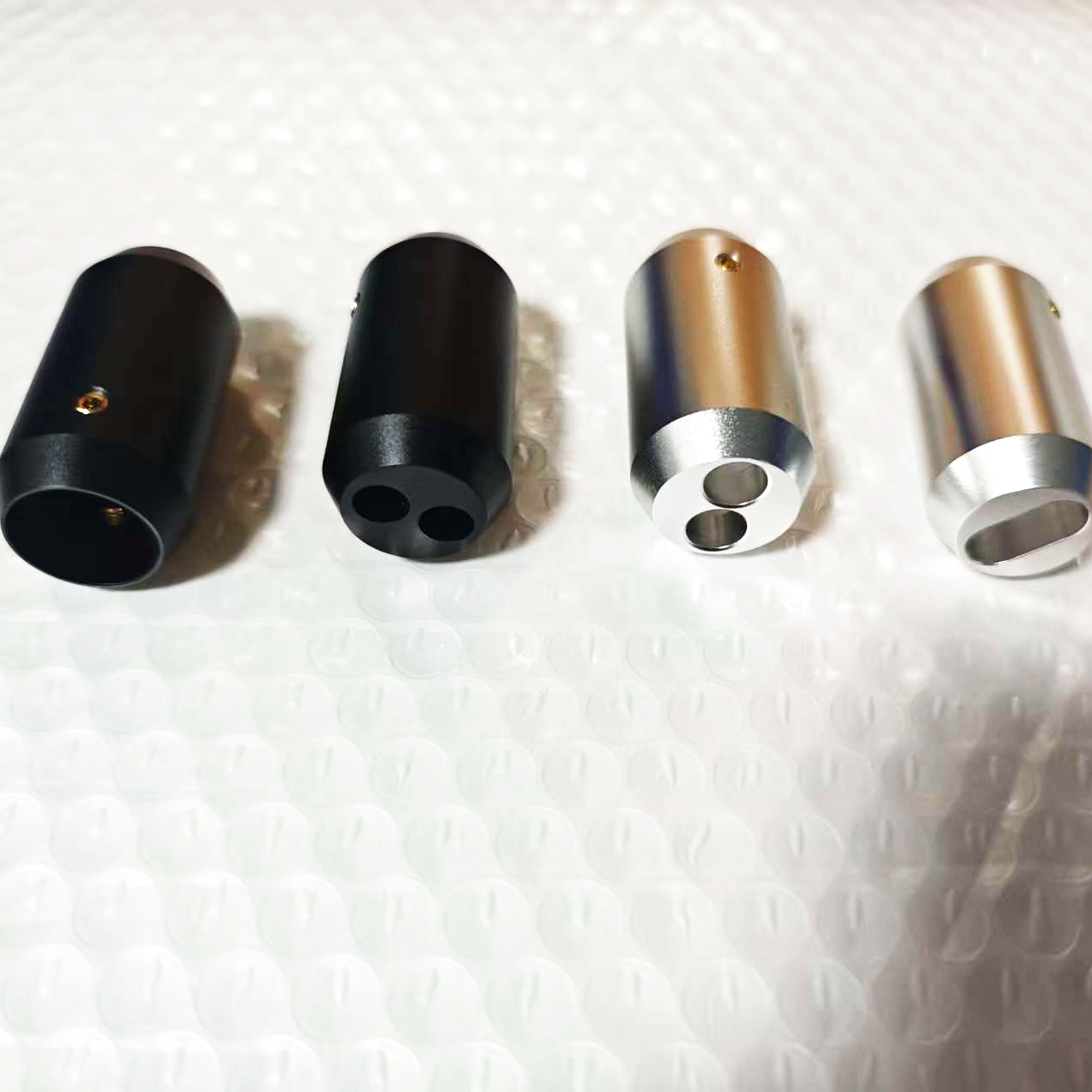 Audio Splitter Y - 4Pcs Kabel Speaker Aluminium Bi-Wire Y-Splitter