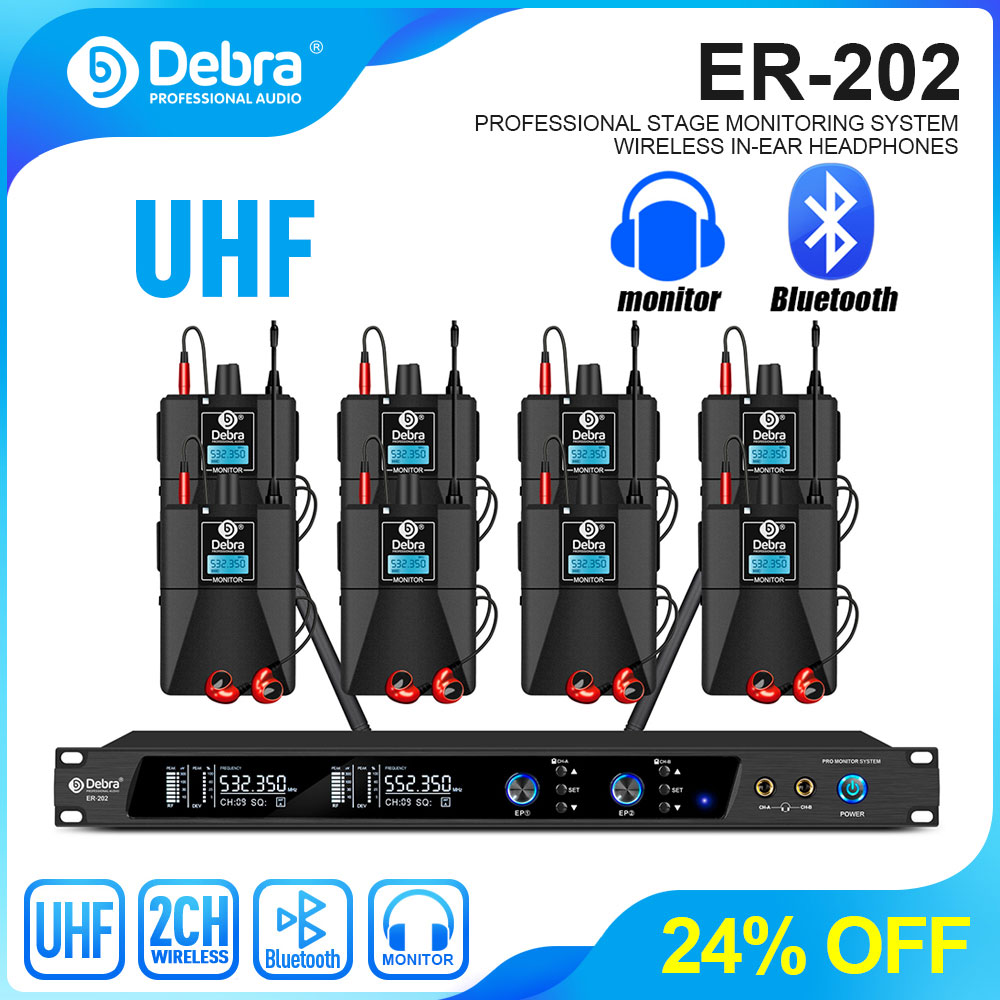 In Ear Monitor Iem - Sistem Monitor In-Ear Nirkabel Debra UHF
