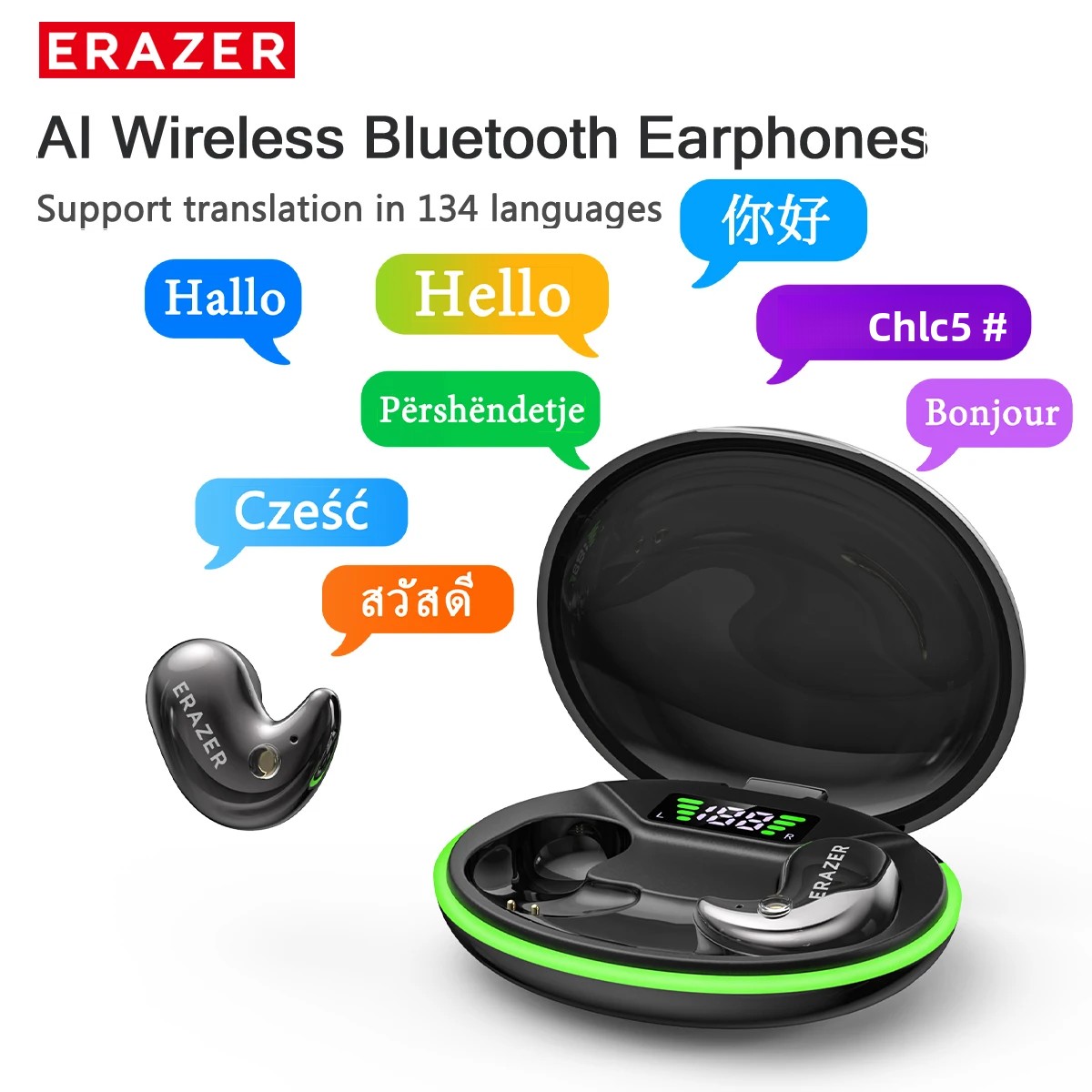 Noise Cancelling Headphone - EARZER XF58 Headphone Bluetooth In-Ear Dengan