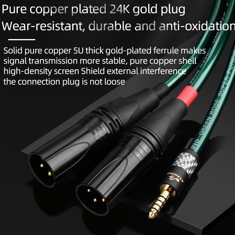 ATAUDIO HIFI 4.4Mm Seimbang Pr - Audio Splitter Y ulasan dan harga