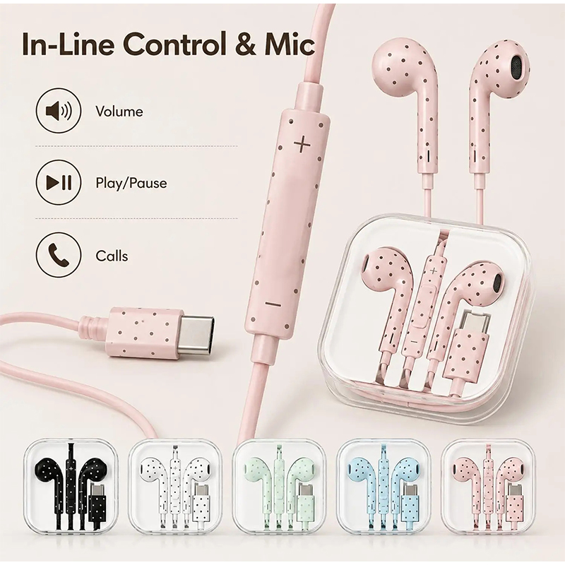 Earphone In-ear Dengan Pola Bi - Wired Earphone Mic ulasan dan harga