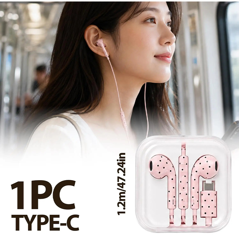Earphone In-ear Dengan Pola Bi - Wired Earphone Mic ulasan dan harga