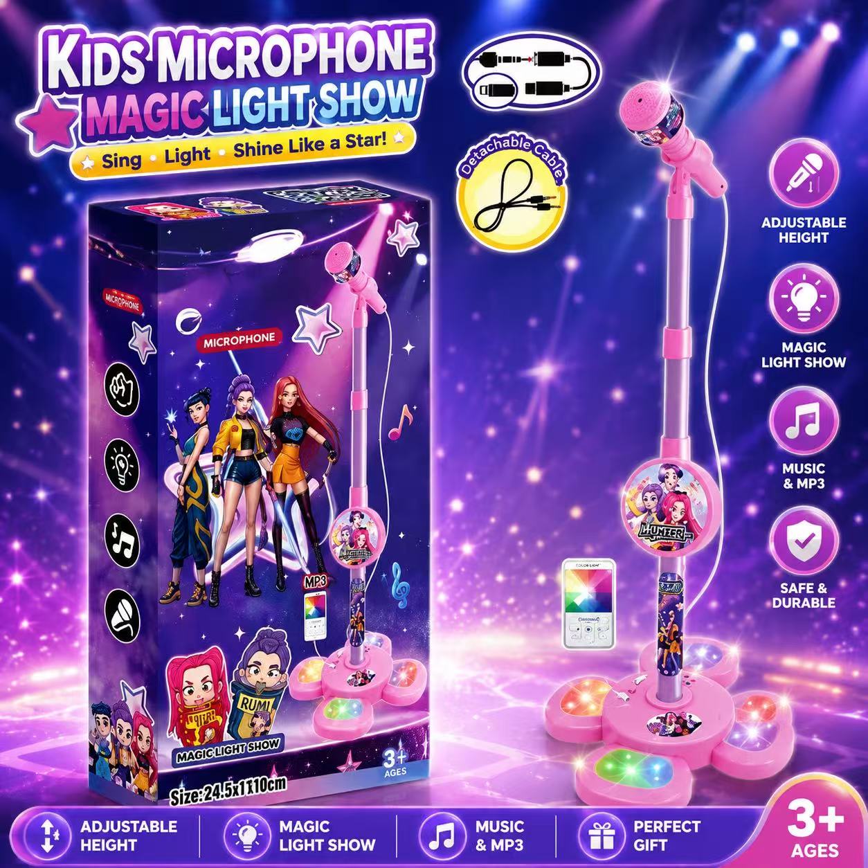 Mikrofon Karaoke dengan Stand, - Shure Mic Sm58 ulasan dan harga