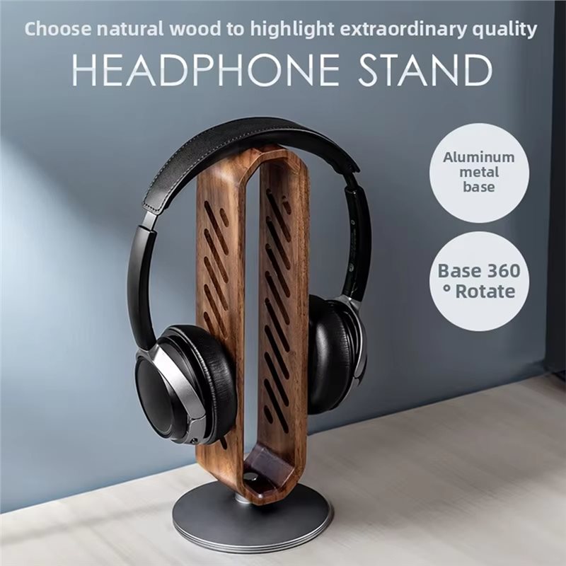 FFYY - Penyangga Headset Kayu  - Headphone Stand Desk ulasan dan harga